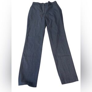 Zara elastic waist denim like slacks. Size medium, tapered leg.